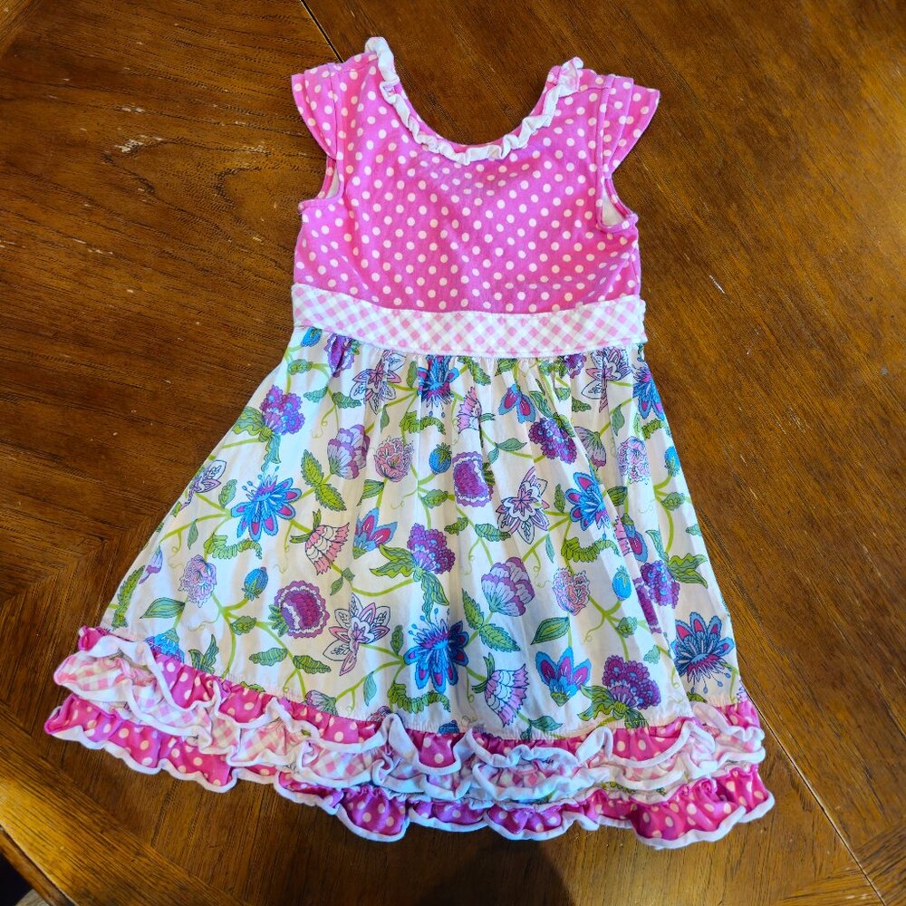 Matilda Jane 6Y Brilliant Daydream Checkered Polka dots